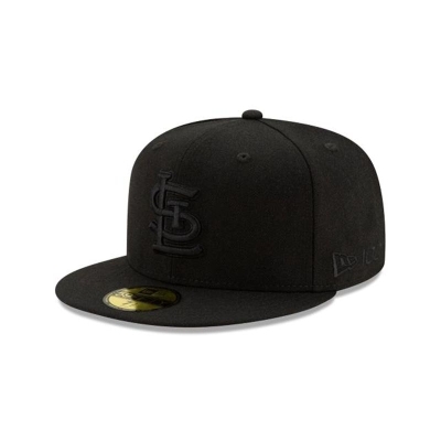 St. Louis Cardinals Gorra | New Era MLB Wool 59fifty Fitted Cap Mexico - Negros